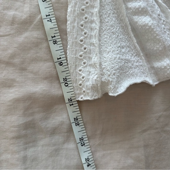 NWT Lulus Mirielle White Textured Long Sleeve Mini Dress - Picture 14 of 16